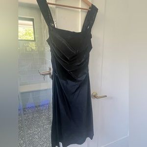 Vintage Kay Unger Silk Dress w/beaded sleeves - sz10 - NWOT